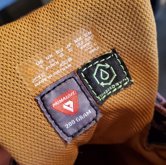 Timberland  Boots, burgundy Size 8.5 - Picture 2 of 7